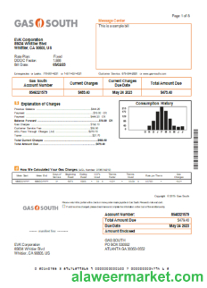 Gas South utility business bill,  SCR